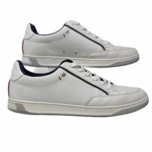 Tommy Hilfiger Sinclair White and Navy Lace-up Sneakers Size 12